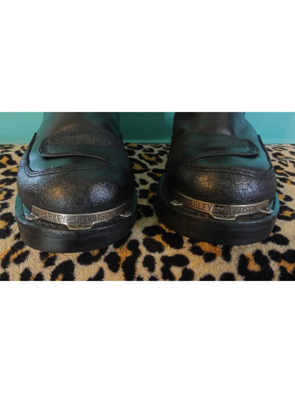 Vintage Harley Davidson Shift Engineer Motorcycle Boots Men's 13 leather zipper - Picture 10 of 16